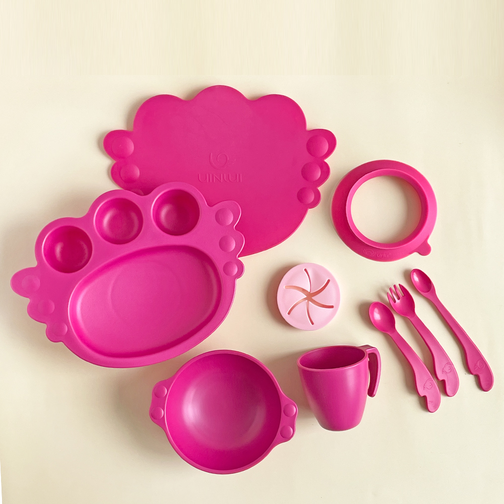 (Uinlui) Suction angel tray giftbox(All Berry pink)