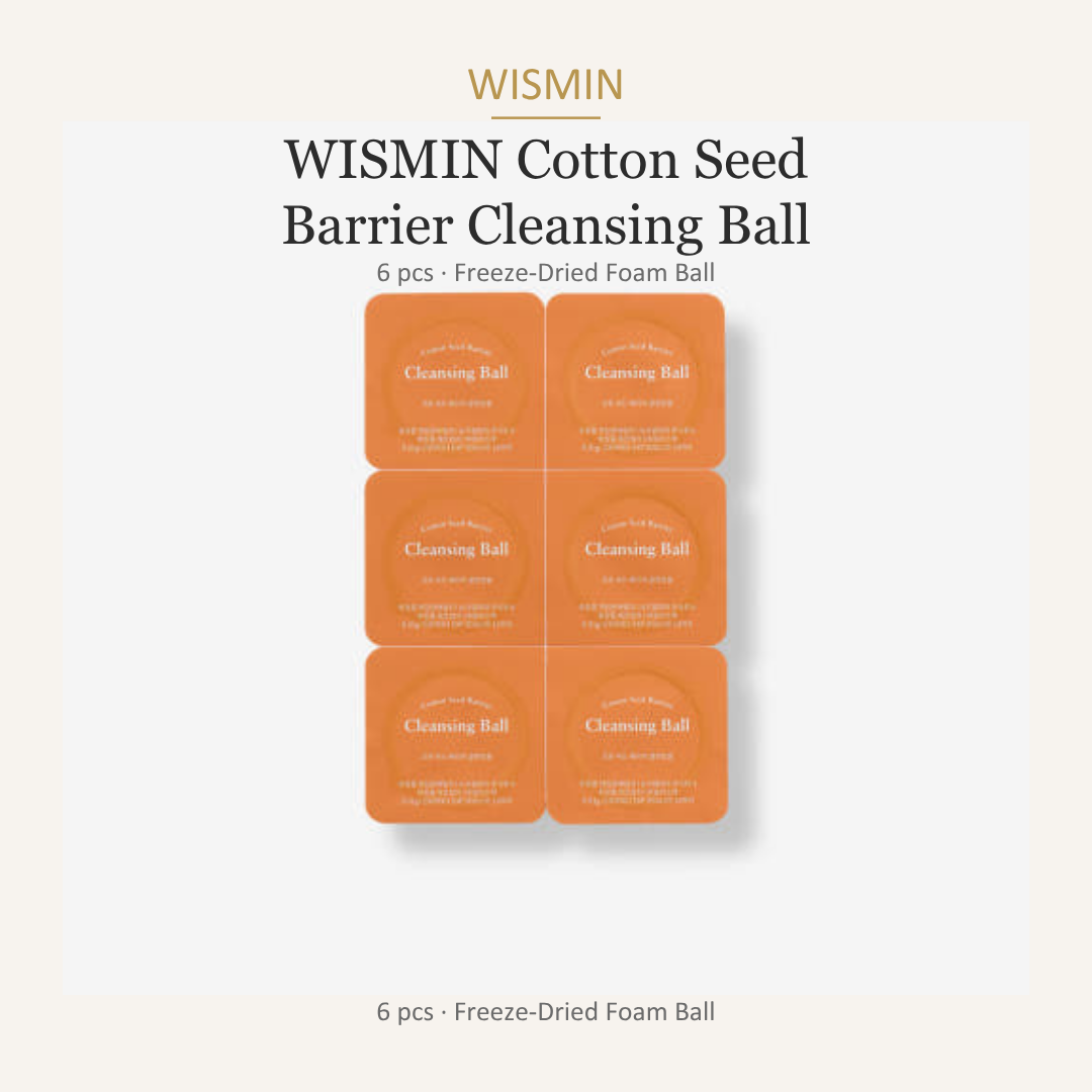 (WISMIN) Cotton Seed Barrier Cleansing Ball 6pcs