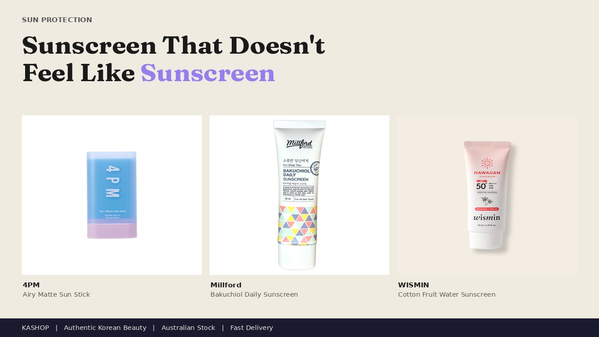 Sunscreen That Doesn't Feel Like Sunscreen: The Australian Edit