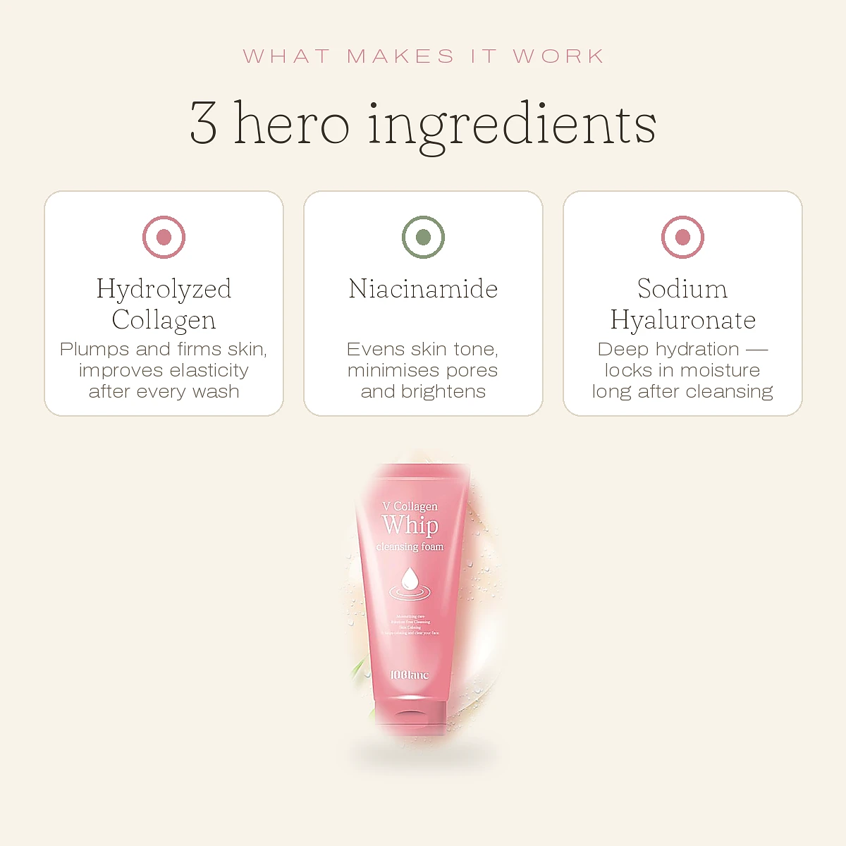 (10BLANC) V Collagen Whip Cleansing Foam 120ml