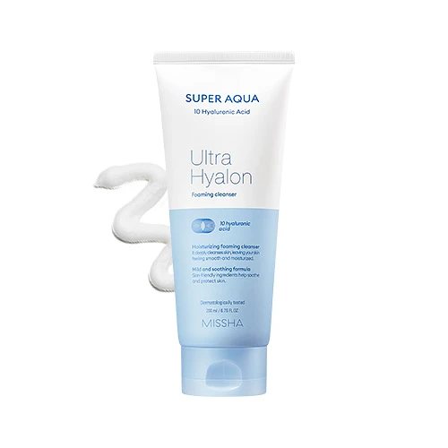 (MISSHA) Super Aqua Ultra Hyalon Foaming Cleanser 200ml