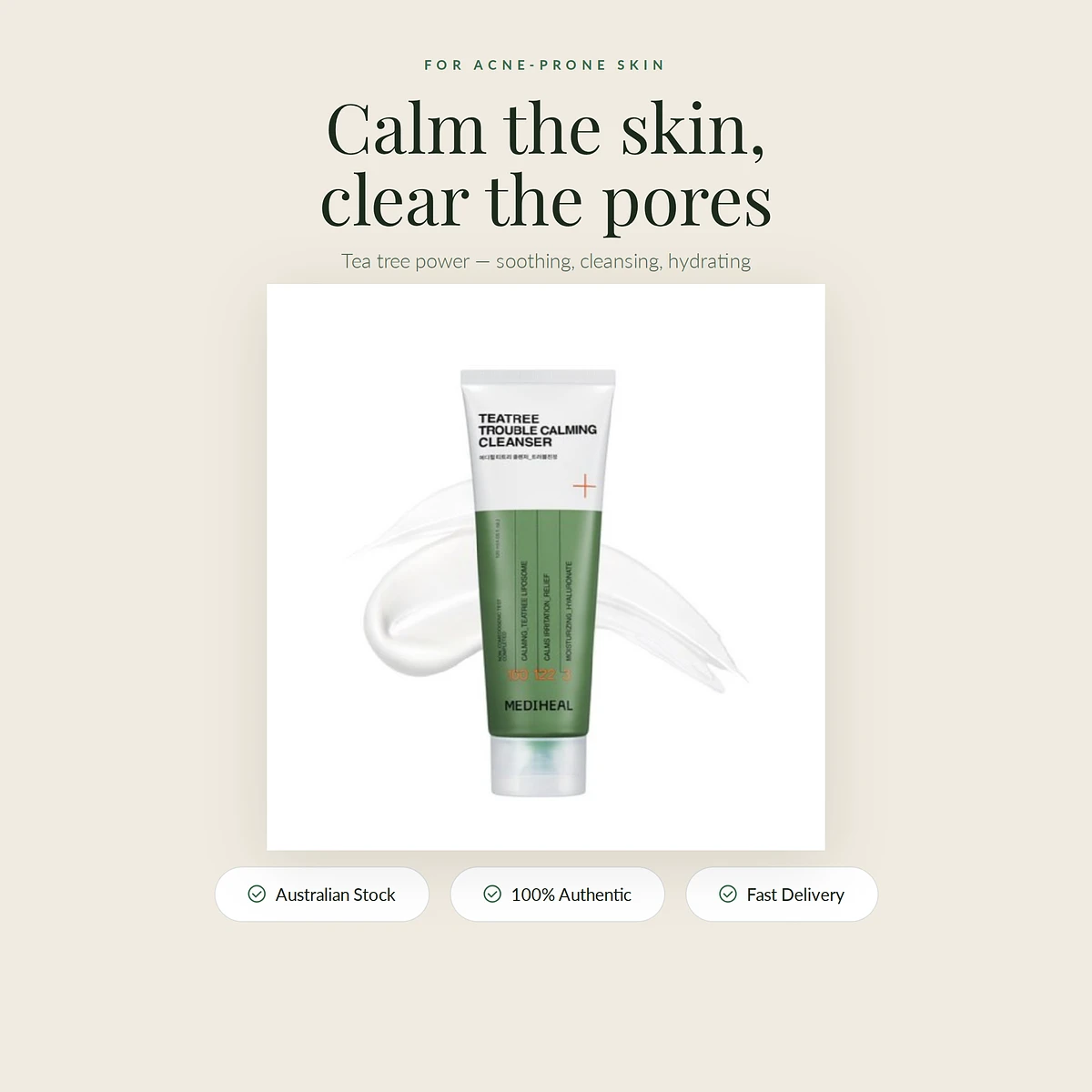 (Mediheal) Teatree Trouble Calming Cleanser 120ml