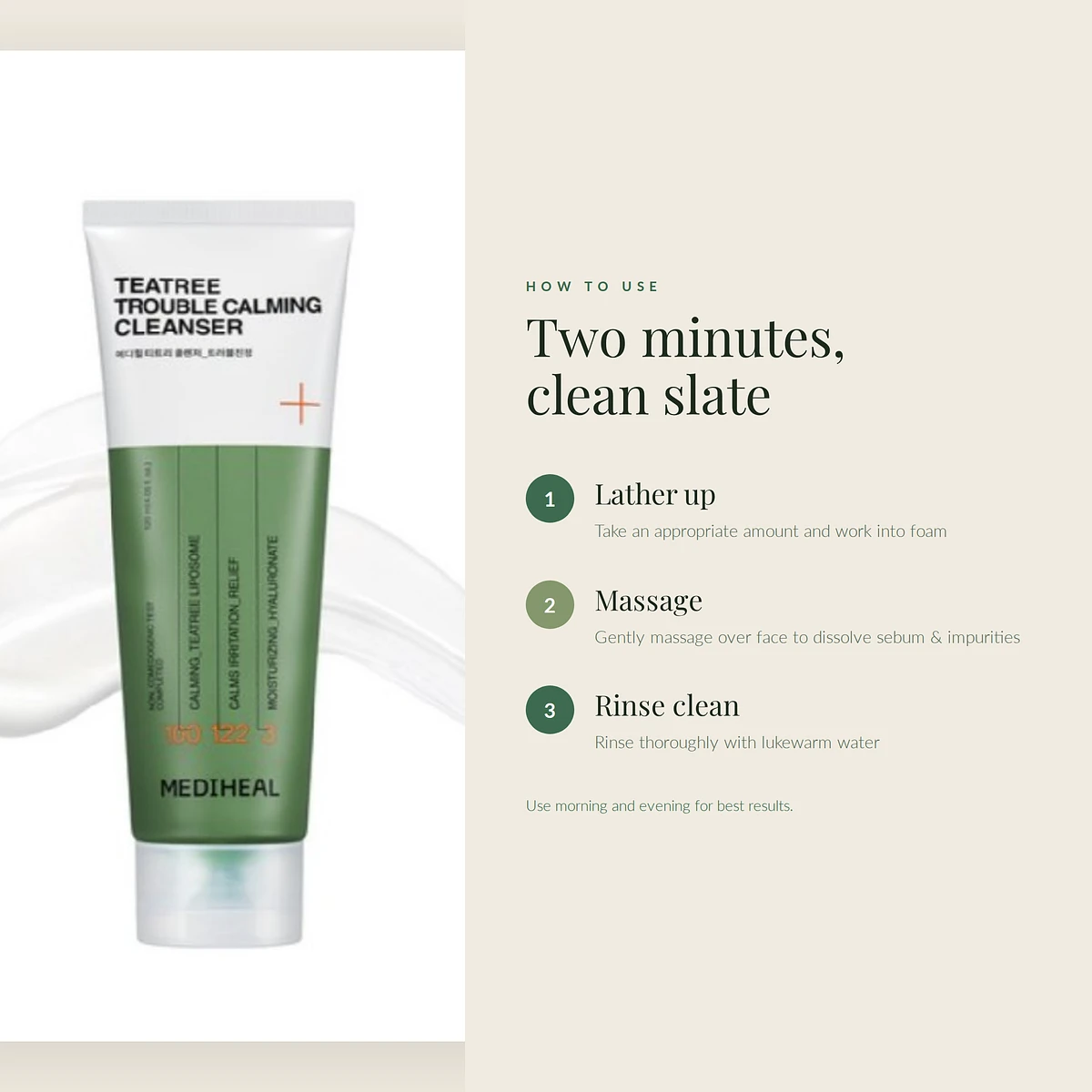 (Mediheal) Teatree Trouble Calming Cleanser 120ml