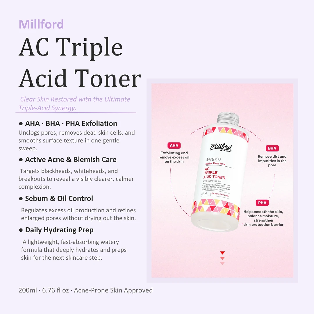 (Millford) AC Triple Acid Toner 200ml