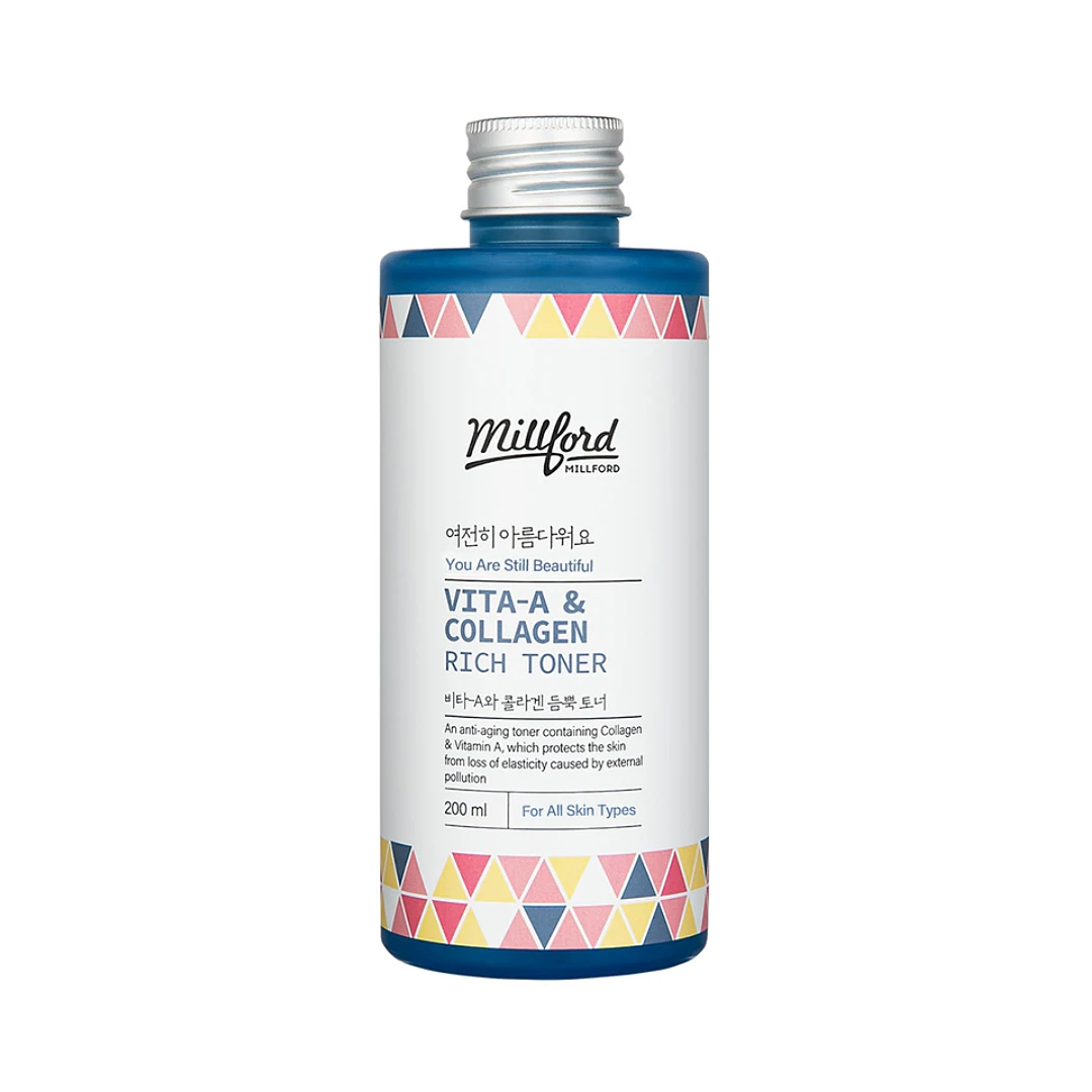 (Millford) Vita A & Collagen Rich Toner 200ml