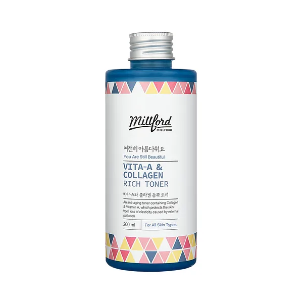 (Millford) Vita A & Collagen Rich Toner 200ml