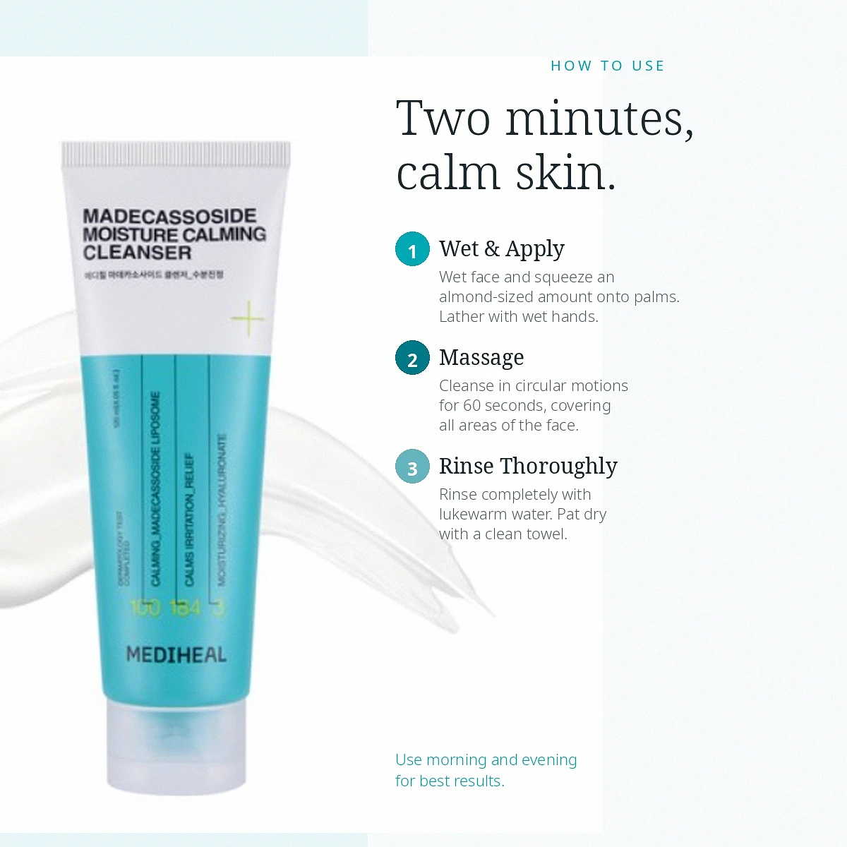 (Mediheal) Madecassoside Moisture Calming Cleanser 120ml