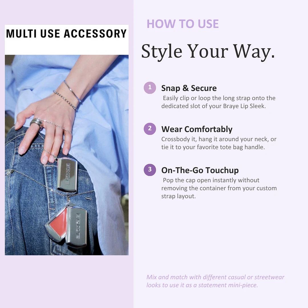 (Braye) Lip Sleek - Long strap