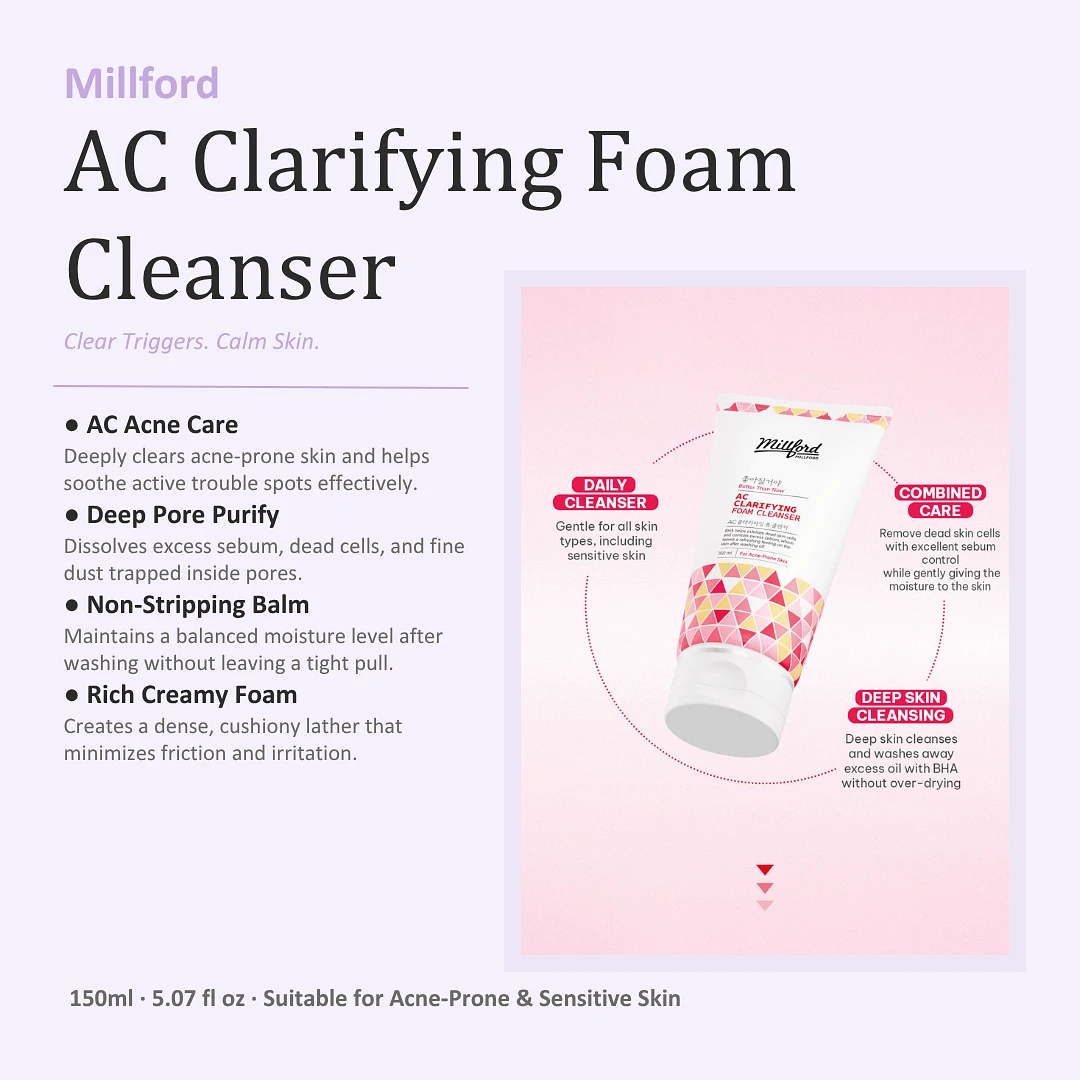 (Millford) AC Clarifying Foam Cleanser 150ml