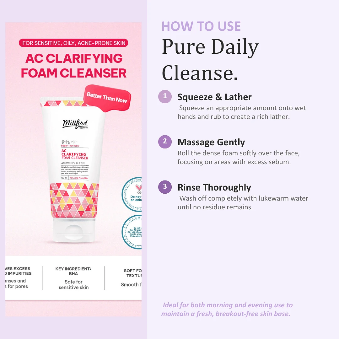(Millford) AC Clarifying Foam Cleanser 150ml