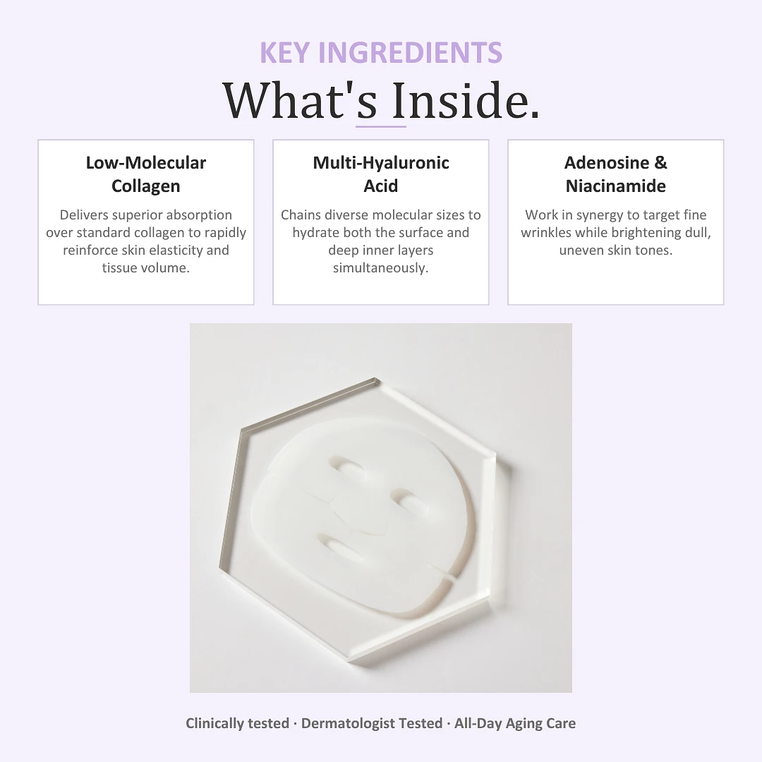 (WISMIN) All Day Young Real Deep Collagen Mask 1 Pack(4sheets)