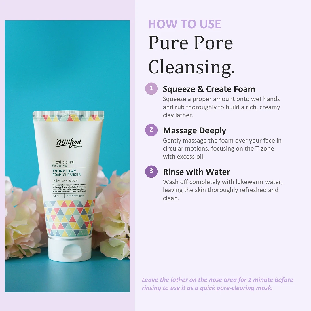 (Millford) Ivory Clay Foam Cleanser 150ml
