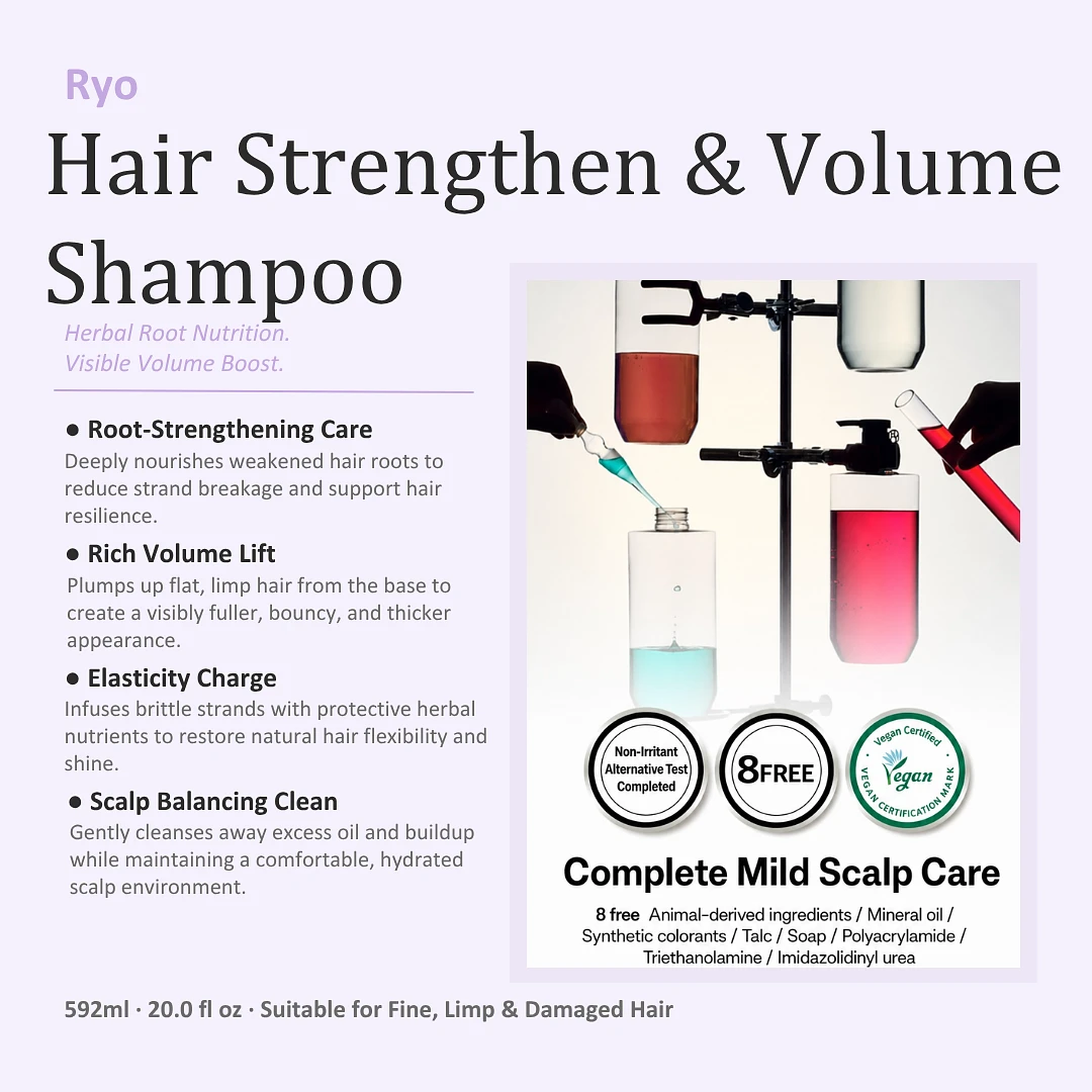 (Ryo) Hair Strengthen & Volume Shampoo 592ml