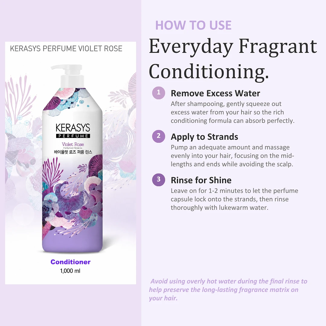 (Kerasys) Perfume Conditioner 1L - Violet Rose