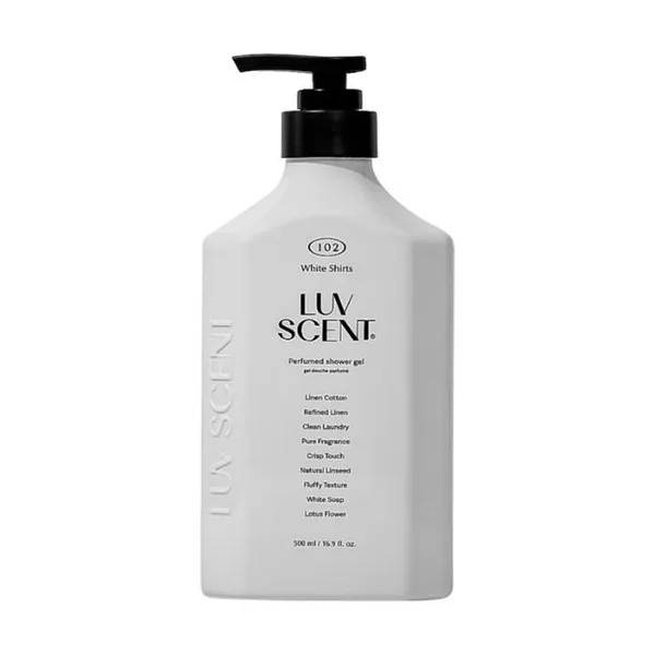 (LUVSCENT) White Shirt Linen Cotton Body Wash   500ml