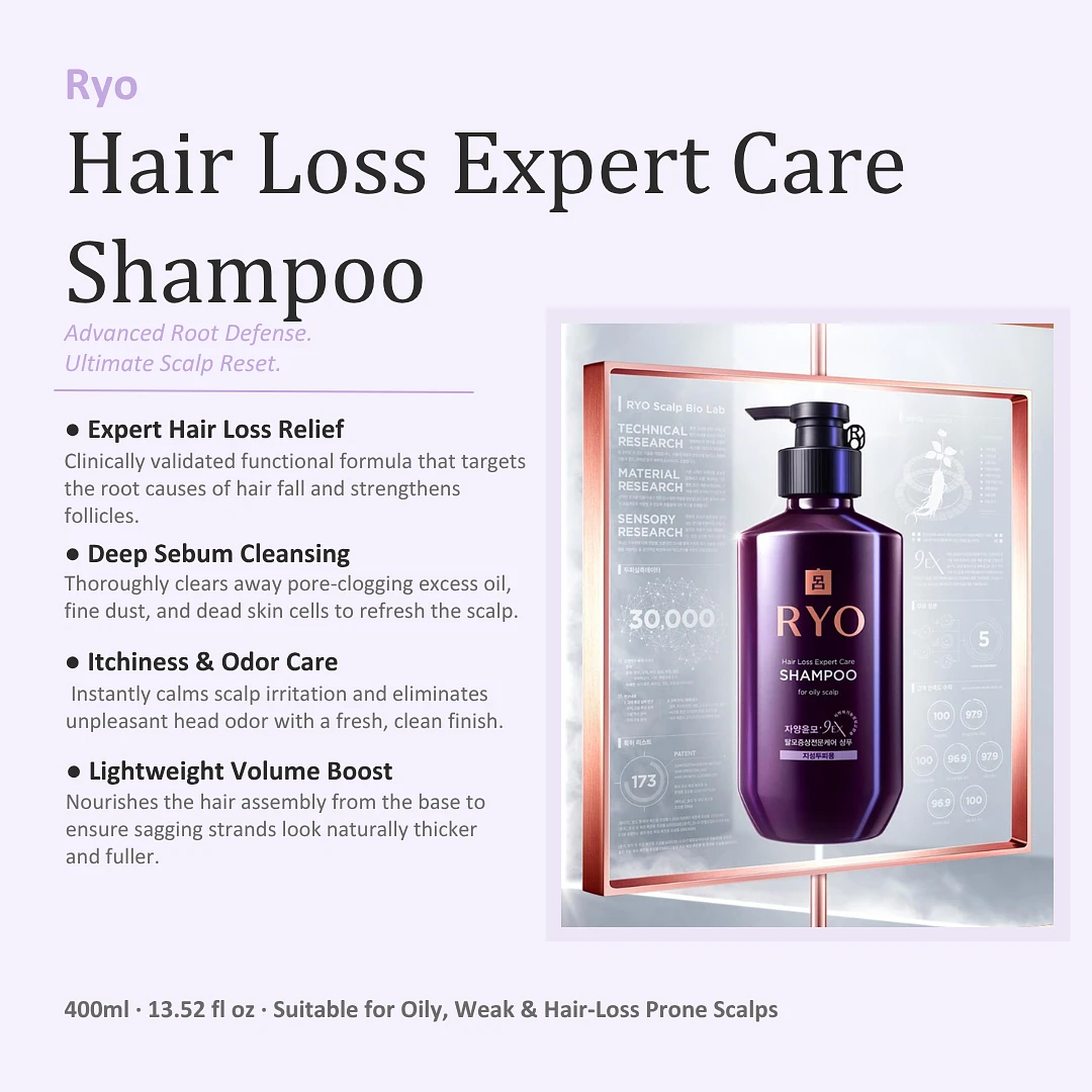 (Ryo) Hiar Loss Expert Care Shampoo 400ml