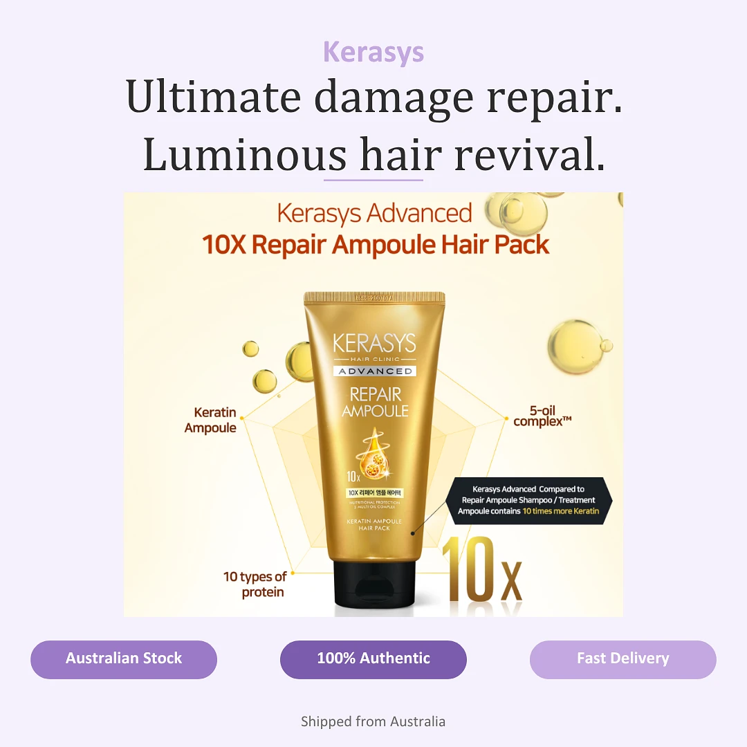 (Kerasys) Advanced 10X Repair Ampoule Hair Pack 300ml - Basic