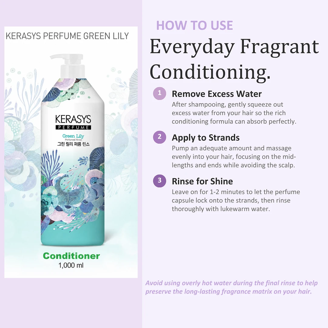 (Kerasys) Perfume Conditioner 1L -  Green Lily