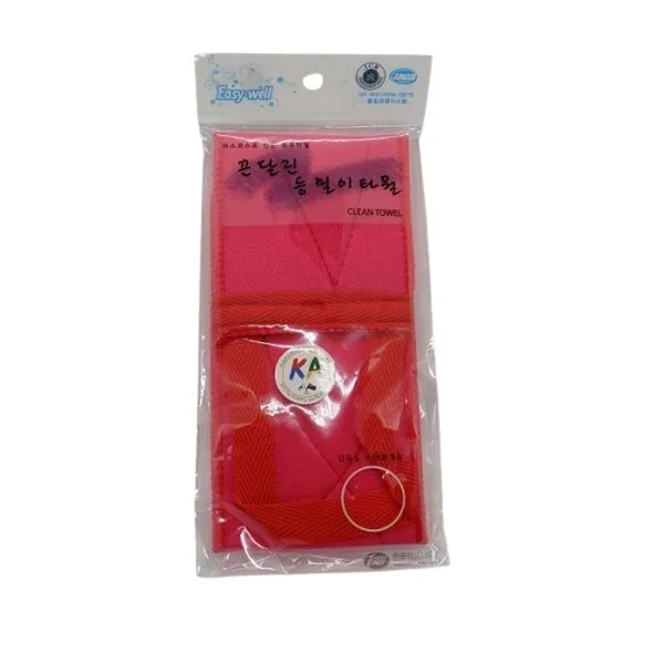 Exfoliation Body scrub bath towel with handle 