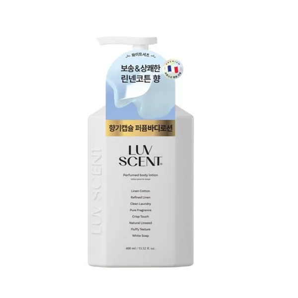 (LUVSCENT) White Shirts Linen Cotten Perfumed Body Lotion 400ml