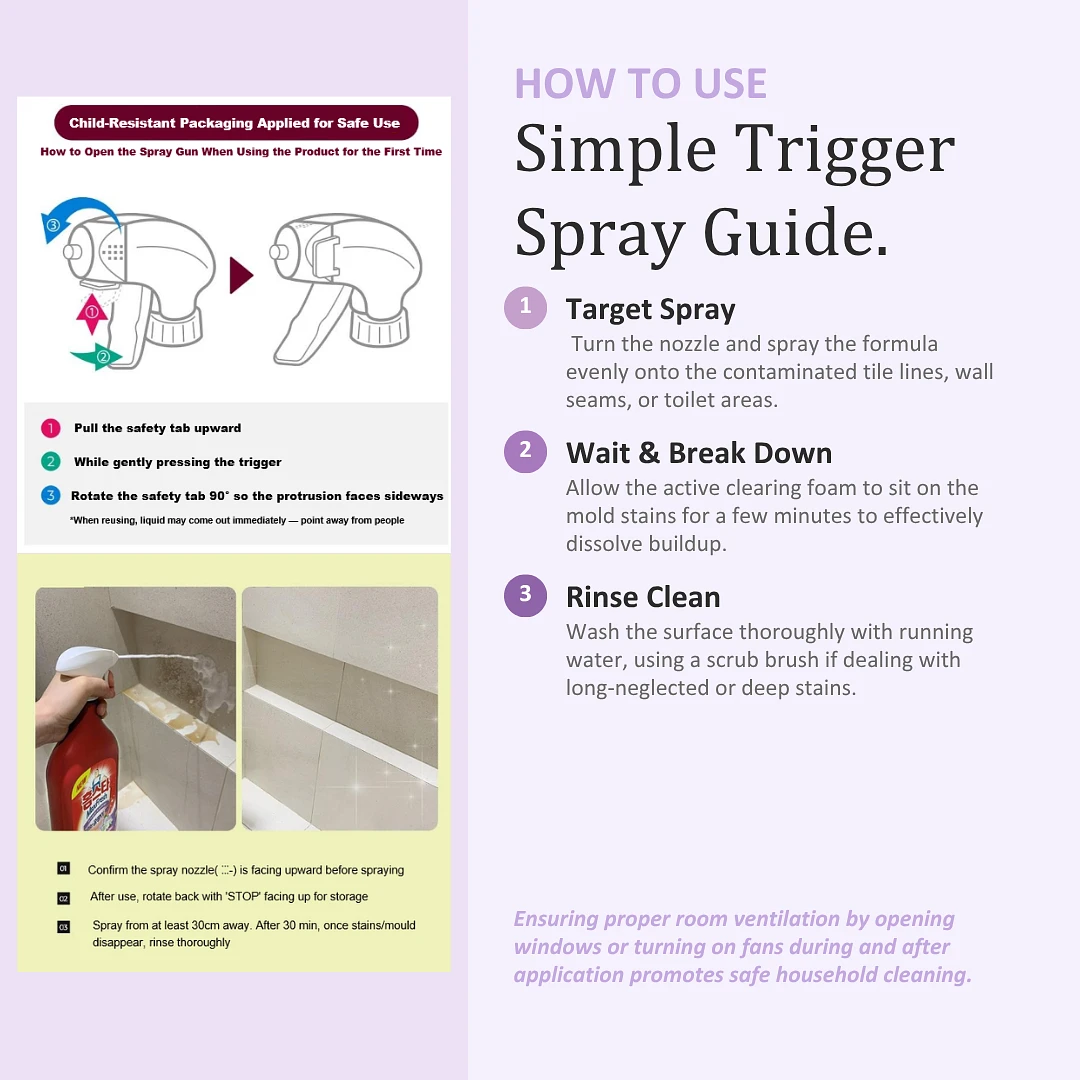(HomeStar) MaxFresh Mold & Mildew Removal Spray 900 ml