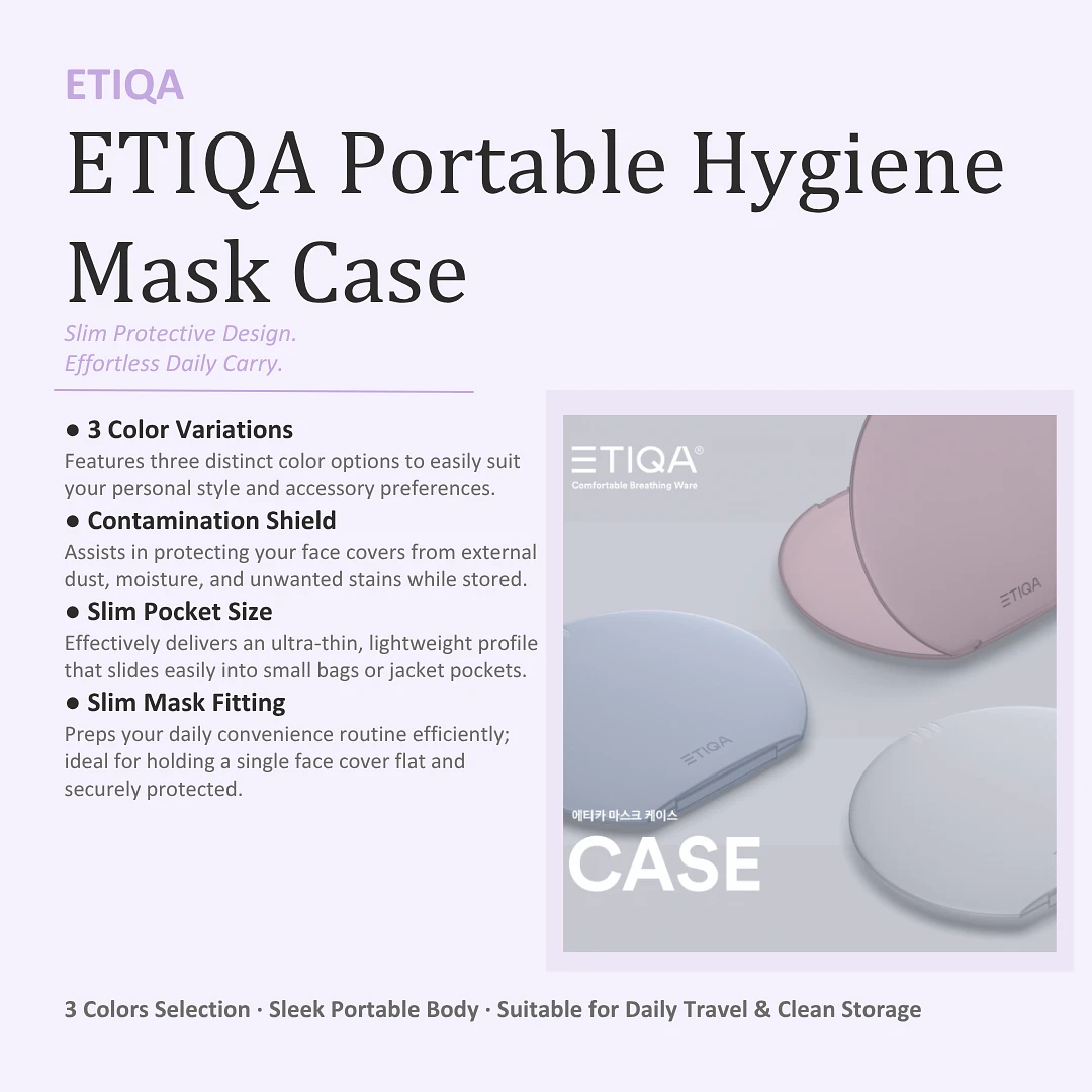 (ETIQA) Portable Hygiene Mask Case