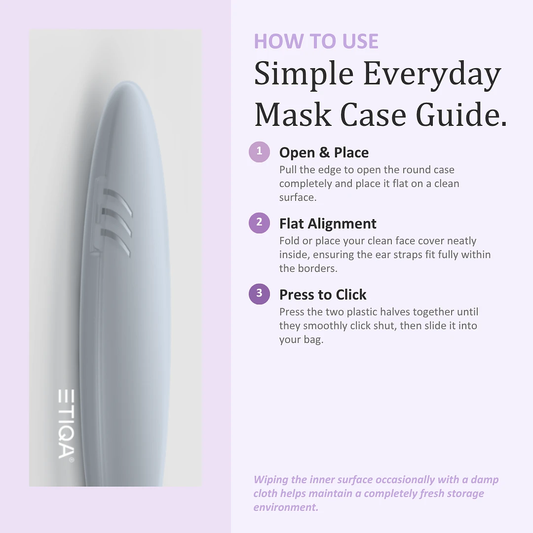 (ETIQA) Portable Hygiene Mask Case