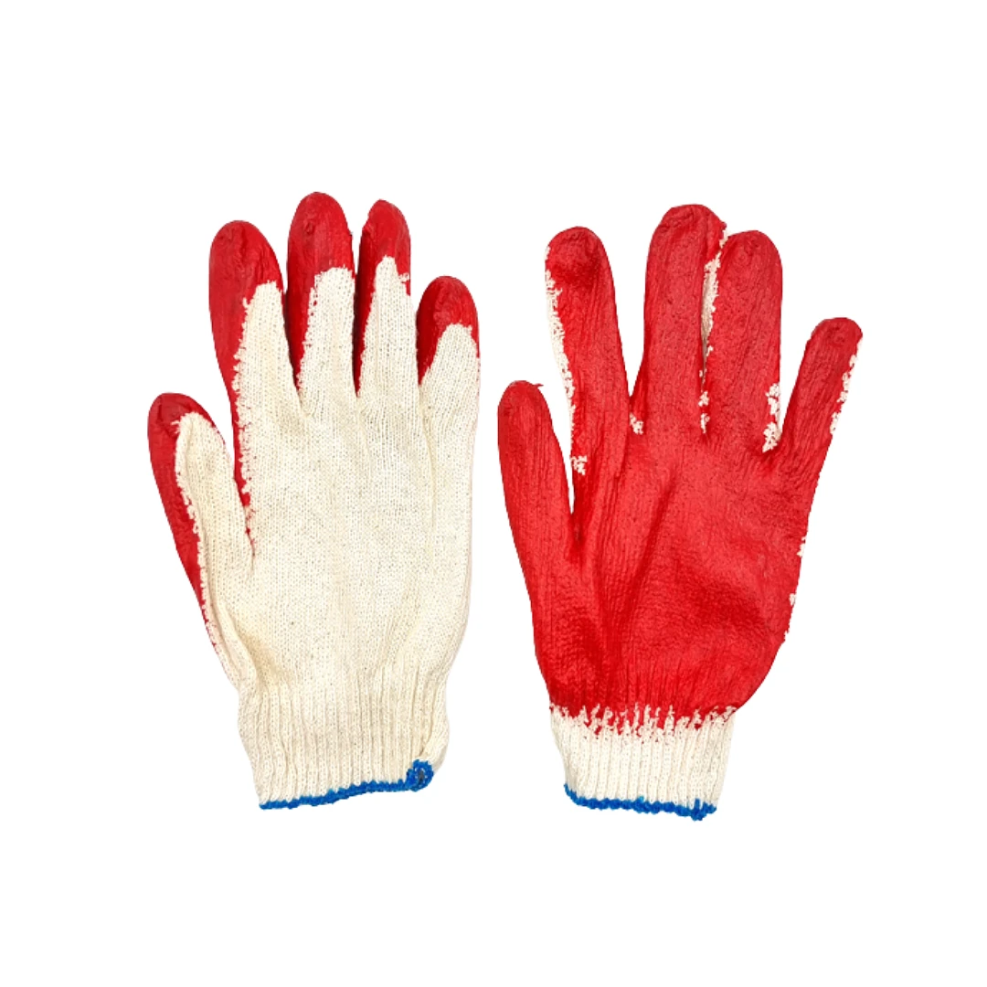 Latex Half-Coated Gloves (10 pairs )