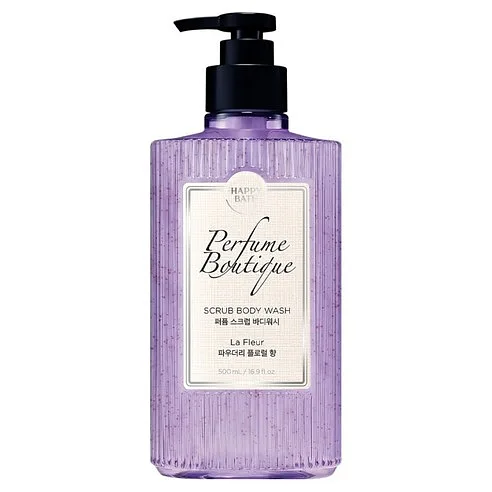 (HappyBath) Perfume Boutique Scrub Body Wash [La Fleur] - 500 ml