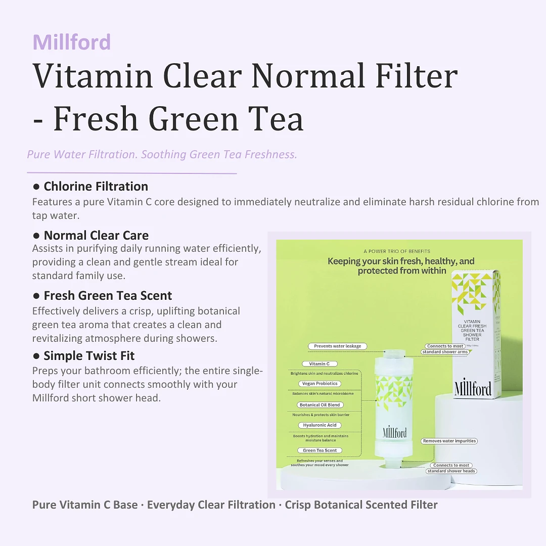 (Millford) Vitamin Clear Normal Filter- Fresh Green Tea