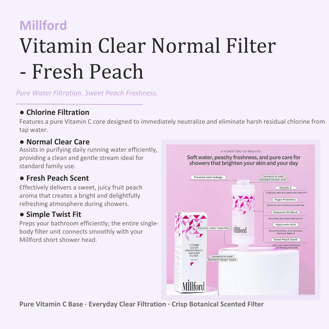 (Millford) Vitamin Clear Normal Filter- Fresh Peach