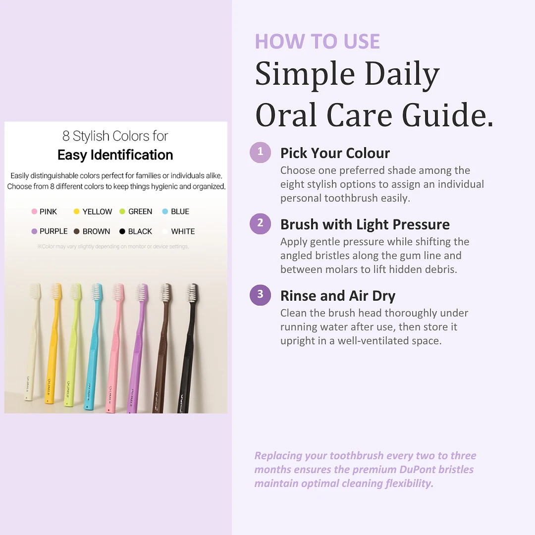 (Uinlui) Eco-pick toothbrush 8P for Adult