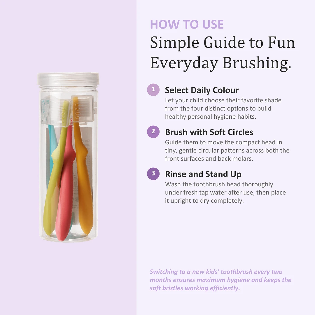 (Uinlui) Coconut toothbrush 4P (kids) 