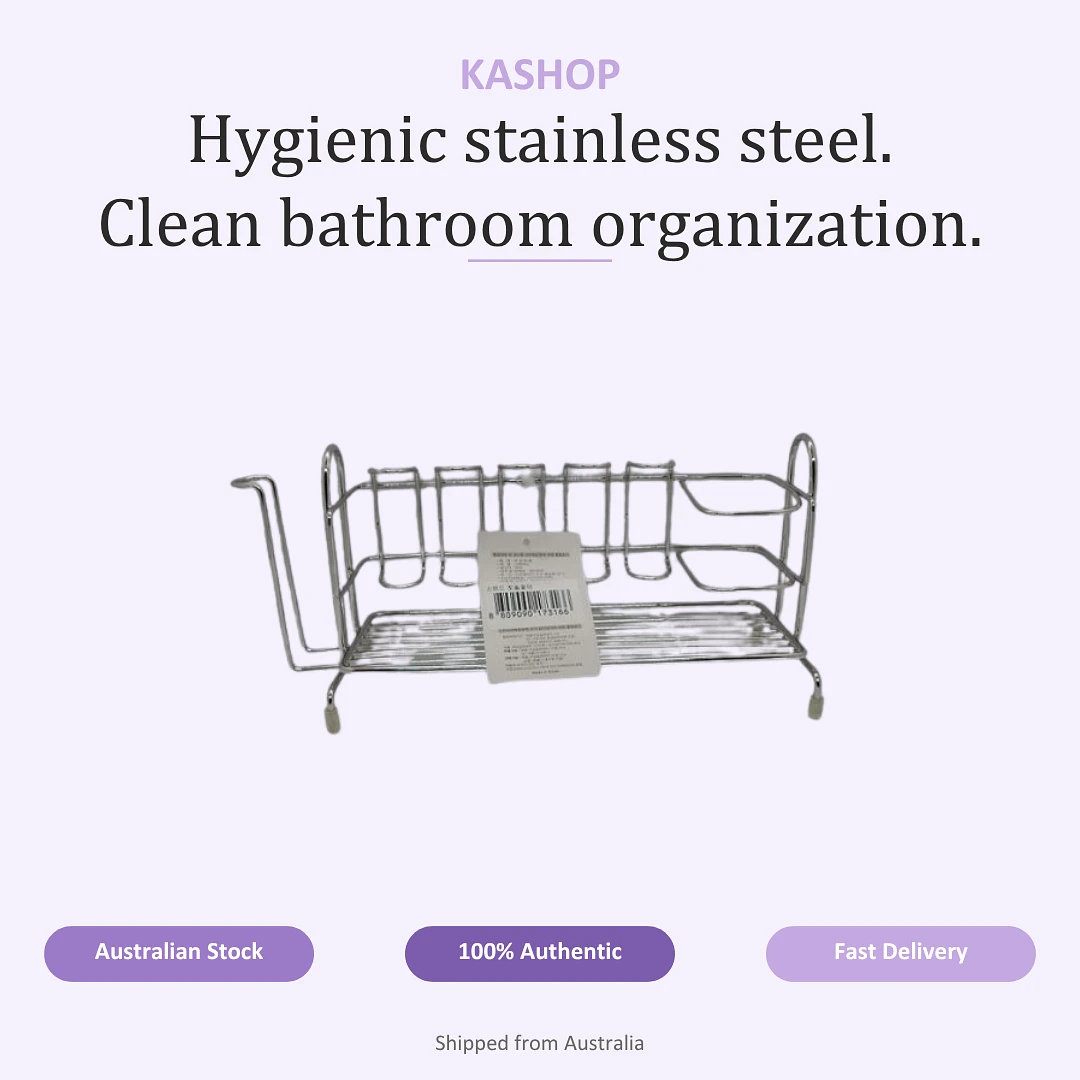 Stainless Toothbrush & Toothpaste Stander