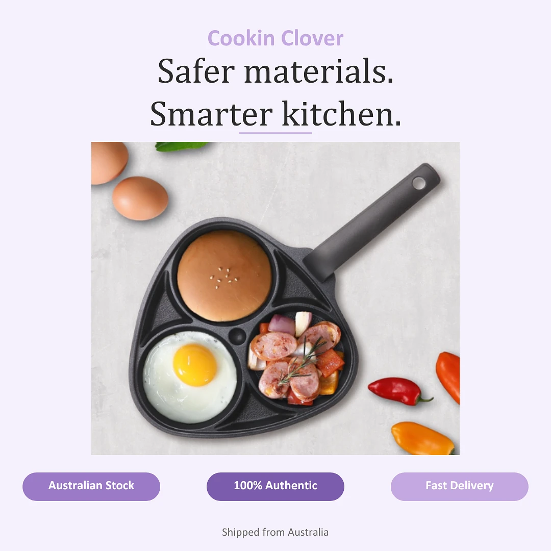 (Cookin Clover) 3-Hole Egg Pan