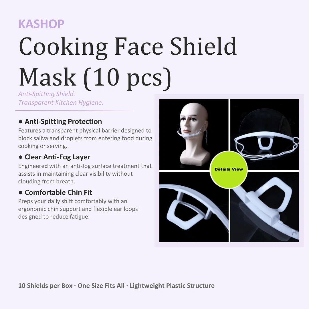 Cooking face shield mask (10 pcs in a box)