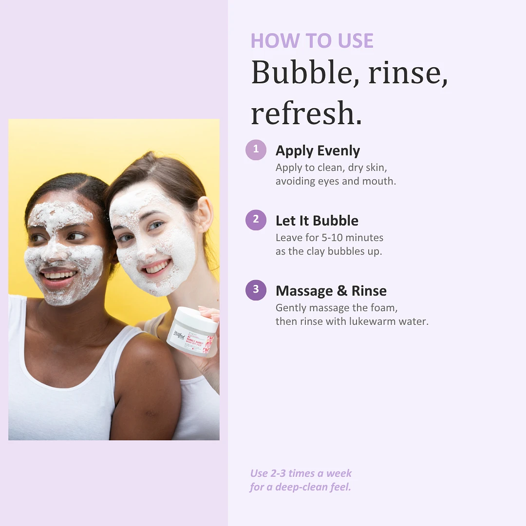 (Millford) AC Bubbly Bubbly Wash-Off Pack 125g