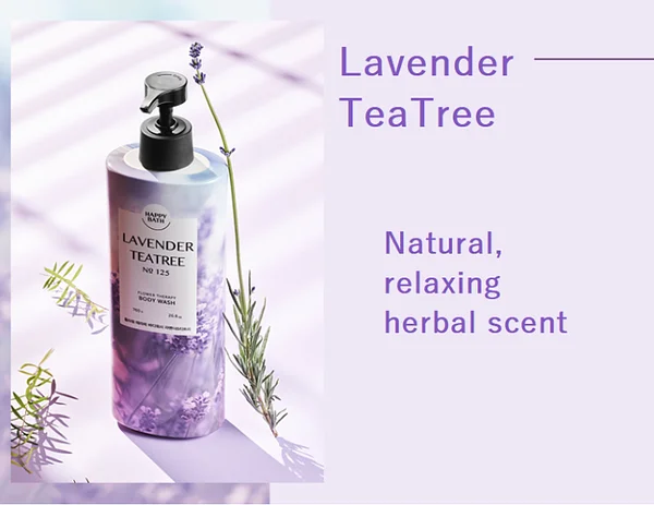 HappyBath Flower Therapy Body Wash 760g (Lavender Teatree)