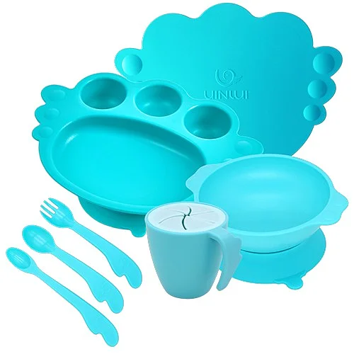 Uinlui Suction angel tray giftbox(All Aqua blue)