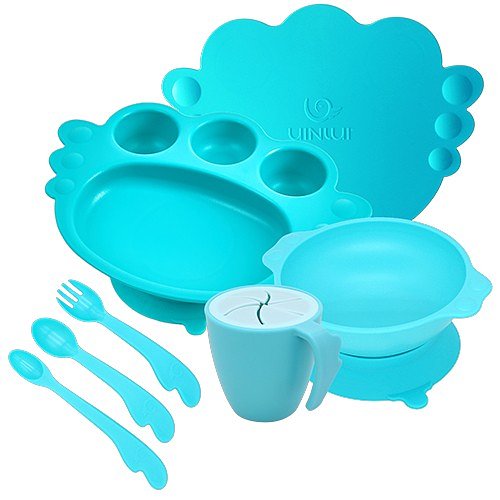Uinlui Suction angel tray giftbox(All Aqua blue)