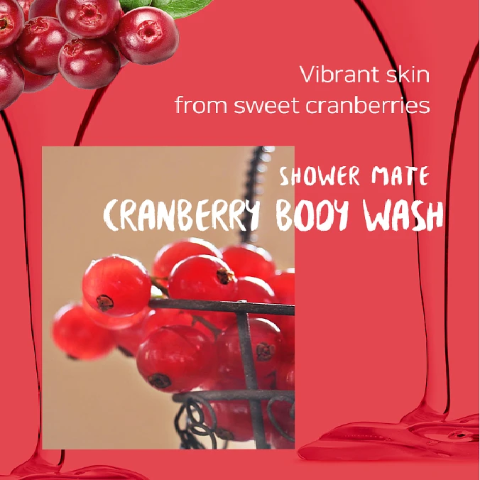 Shower mate Body Wash 1.2kg (Cranberry)