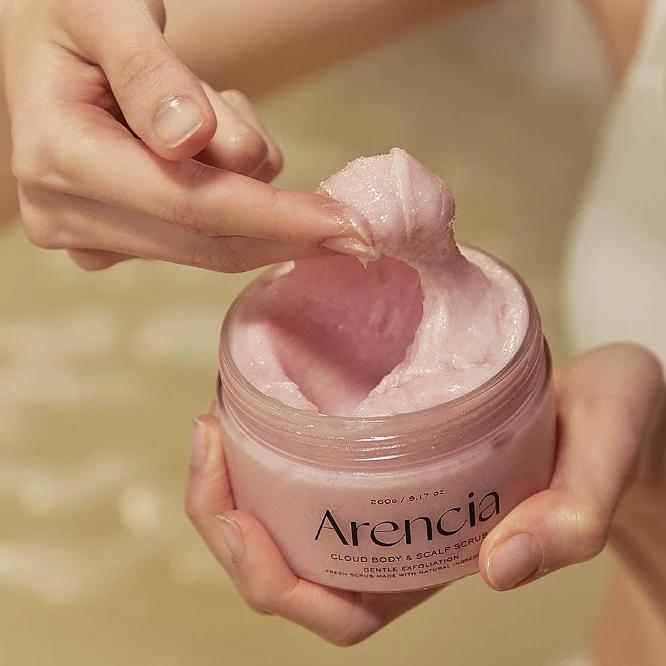 Arencia Fresh Cloud Body & Scalp Scrub - Lavender & Pear