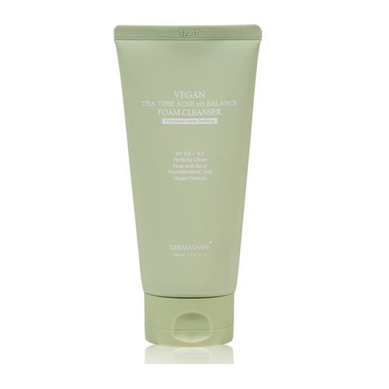 (DERMASHARE) Vegan Tea Tree Acne pH Balance Foam Cleanser 150ml