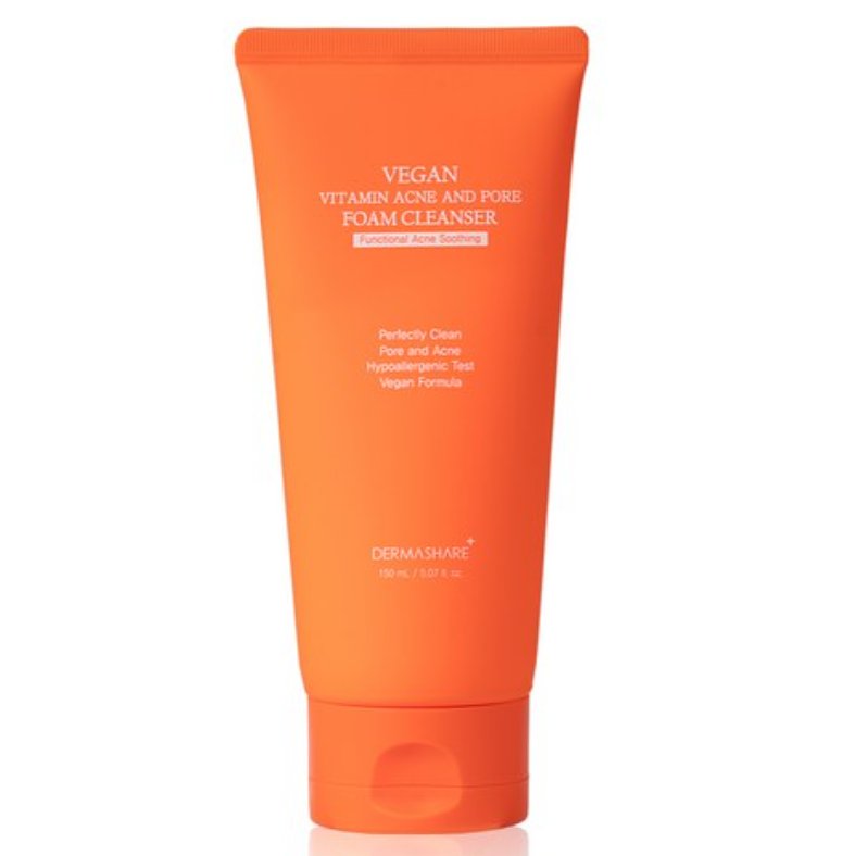  (DERMASHARE) Vegan Vitamin Acne and Pore Foam Cleanser 150ml