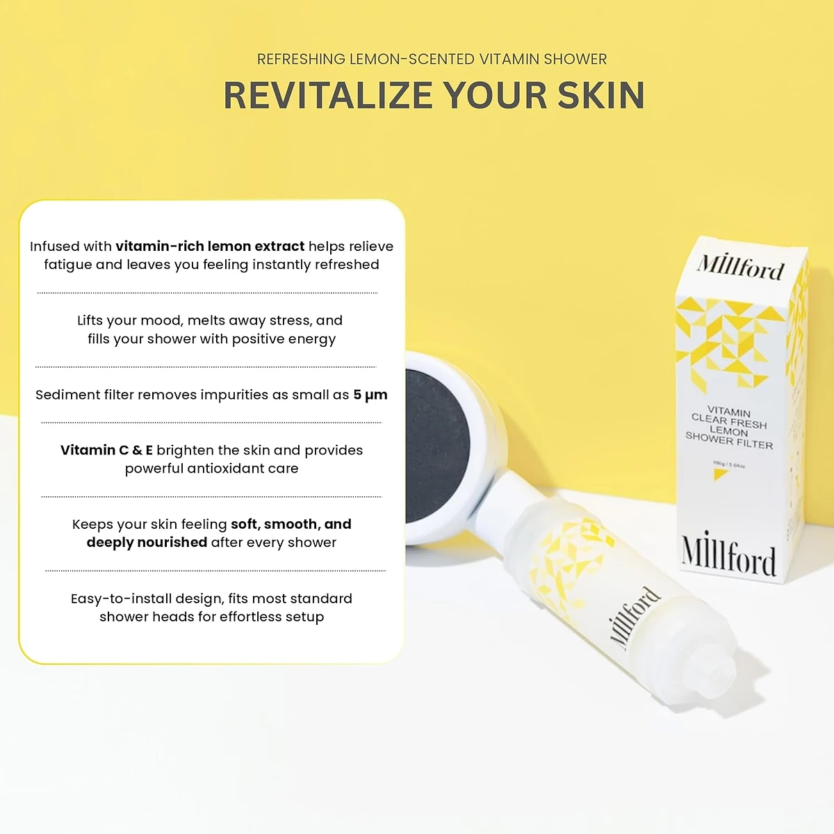 (Millford) Vitamin Clear Normal Filter- Camomile Fresh