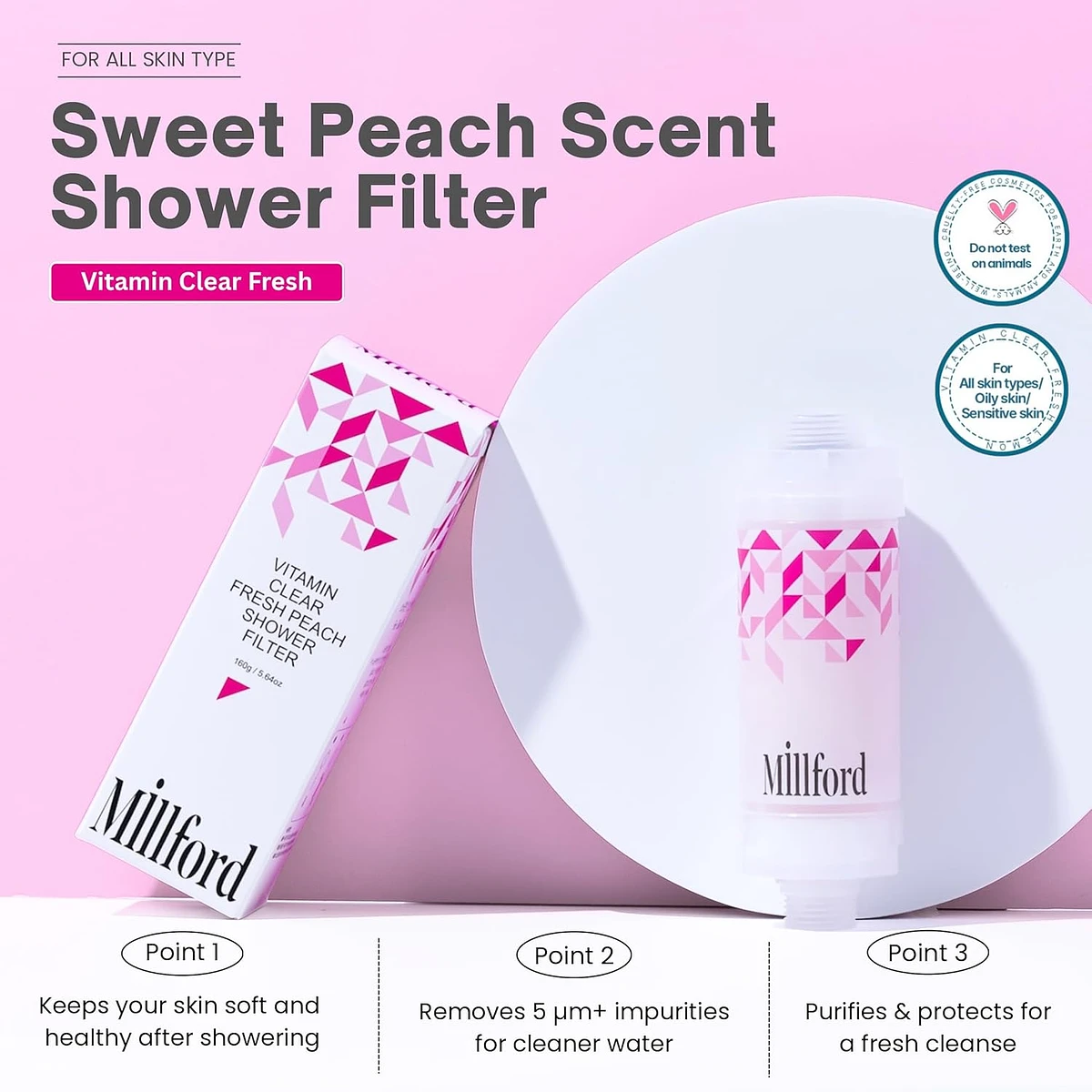 (Millford) Vitamin Clear Normal Filter- Fresh Peach
