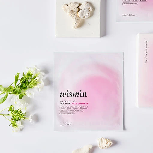 (WISMIN) All Day Young Real Deep Collagen Mask 1 Pack(4sheets)