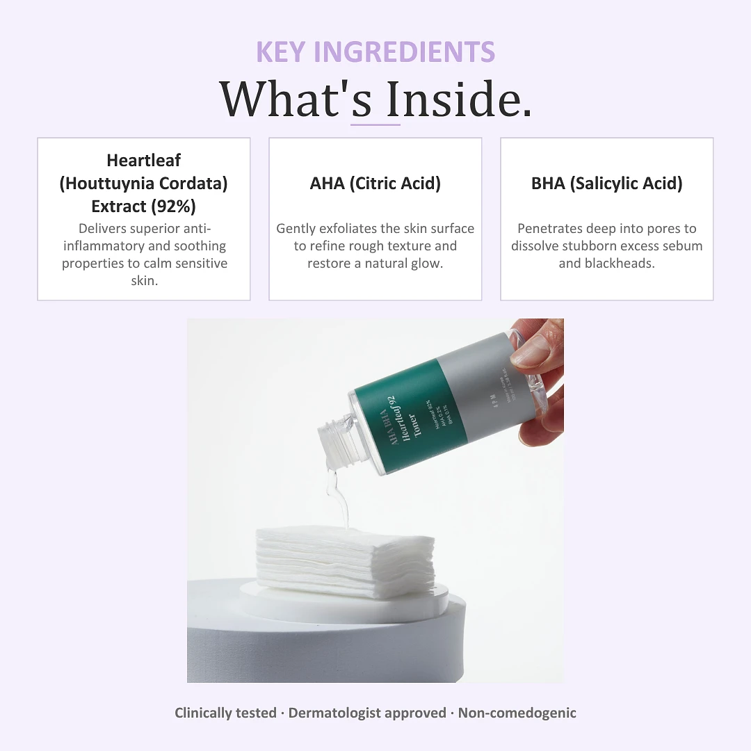 (4PM) AHA BHA Heartleaf 92 Toner 100ml