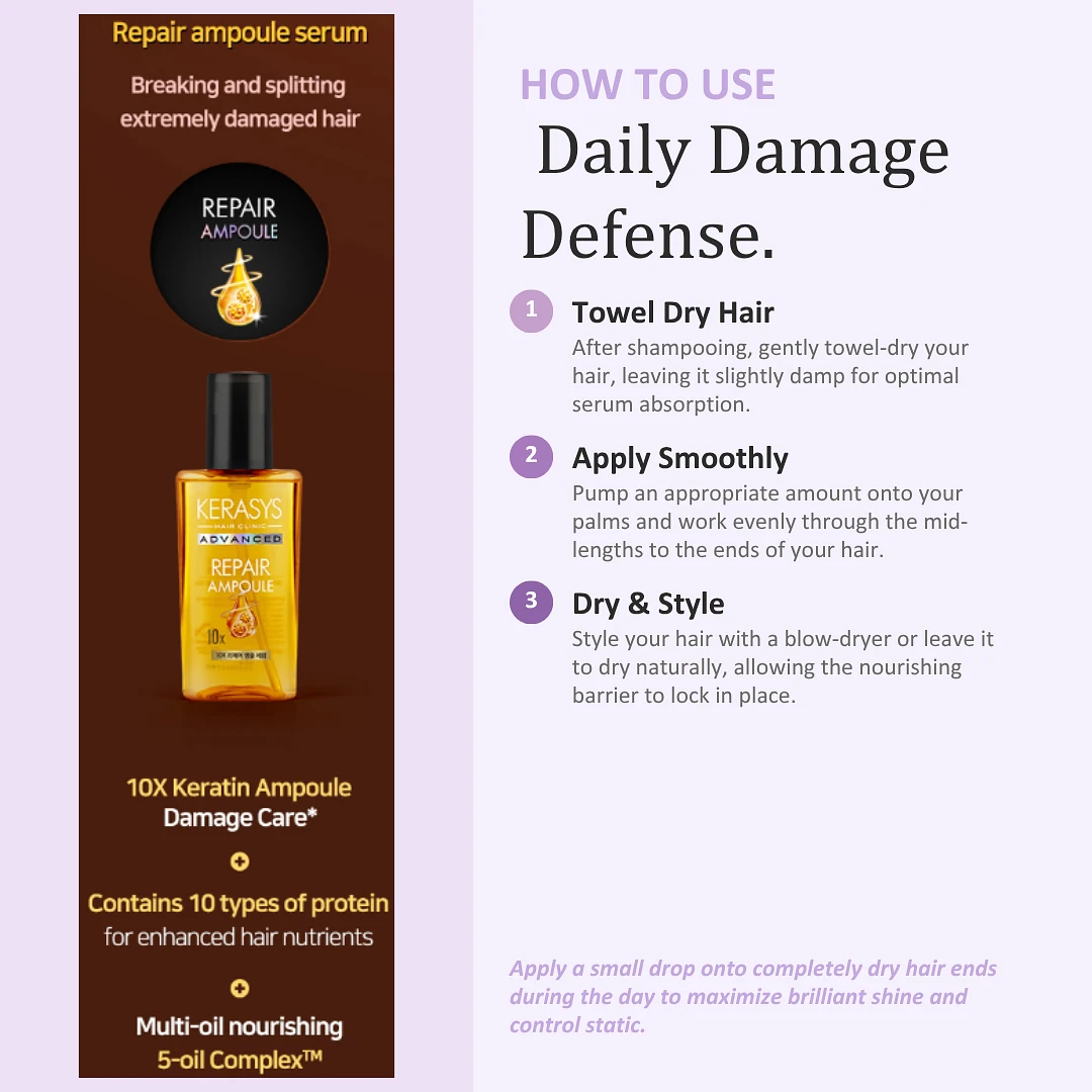 (Kerasys) Advanced 10X Repair Ampoule Serum 80ml - Repair