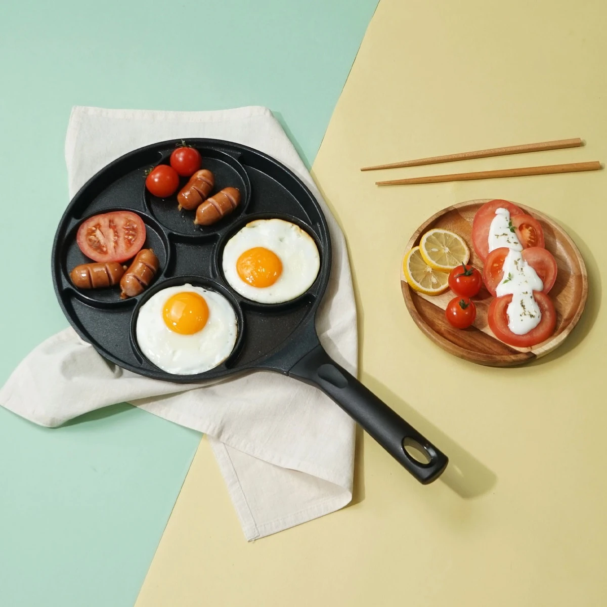 Four Seasons 4-Hole Egg Pan – Induction Compatible